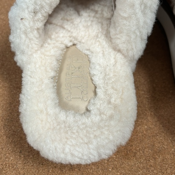 AUSTRALIA LUXE COLLECTIVE Supper Beva Leather Slippers - Women’s Size 8 - Picture 4 of 16